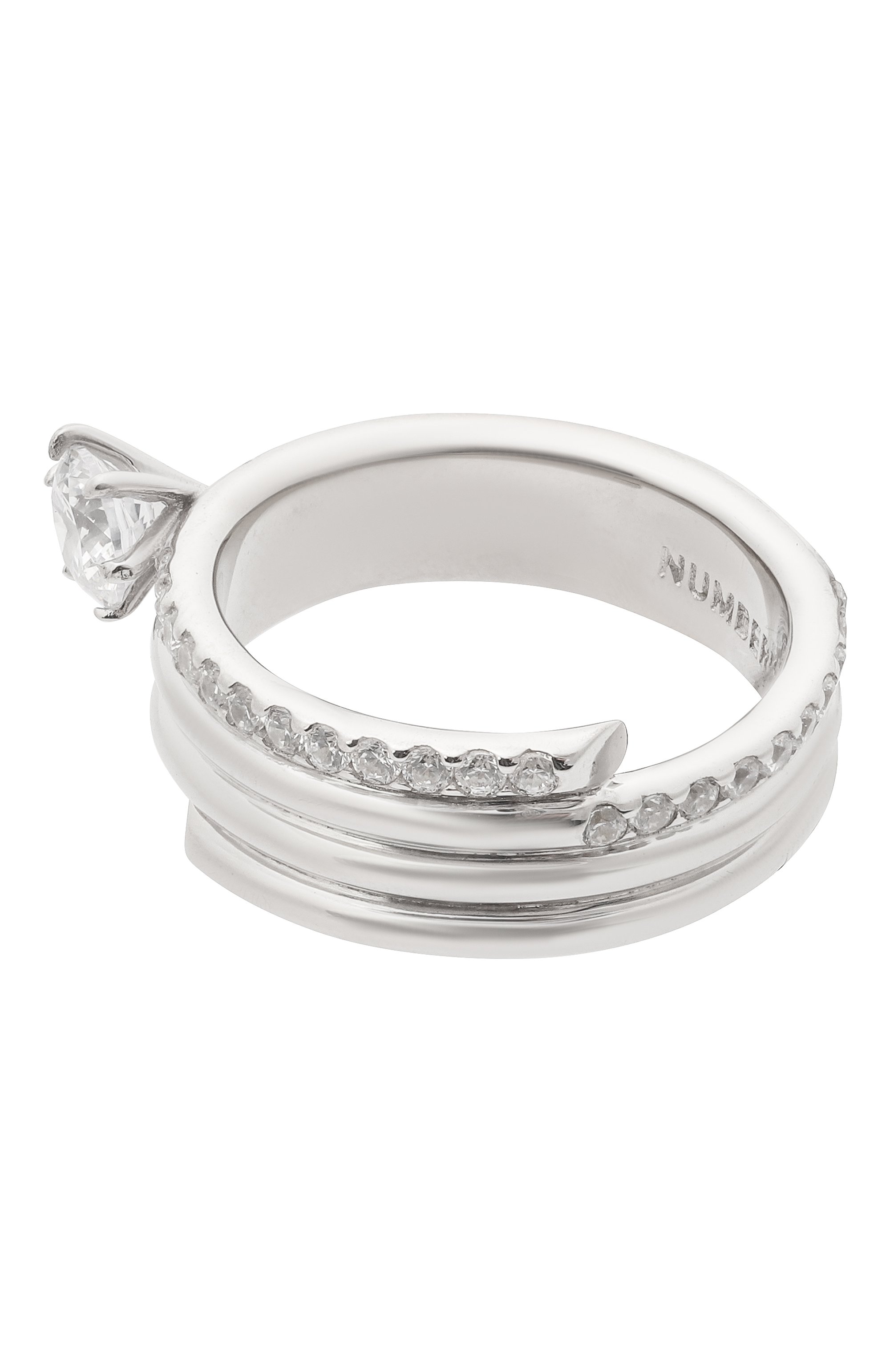 Кольцо NUMBERING серебряного цвета по цене 25200 руб., арт. 8408, фото 3 Кольцо NUMBERING, арт. 8408, фото 3