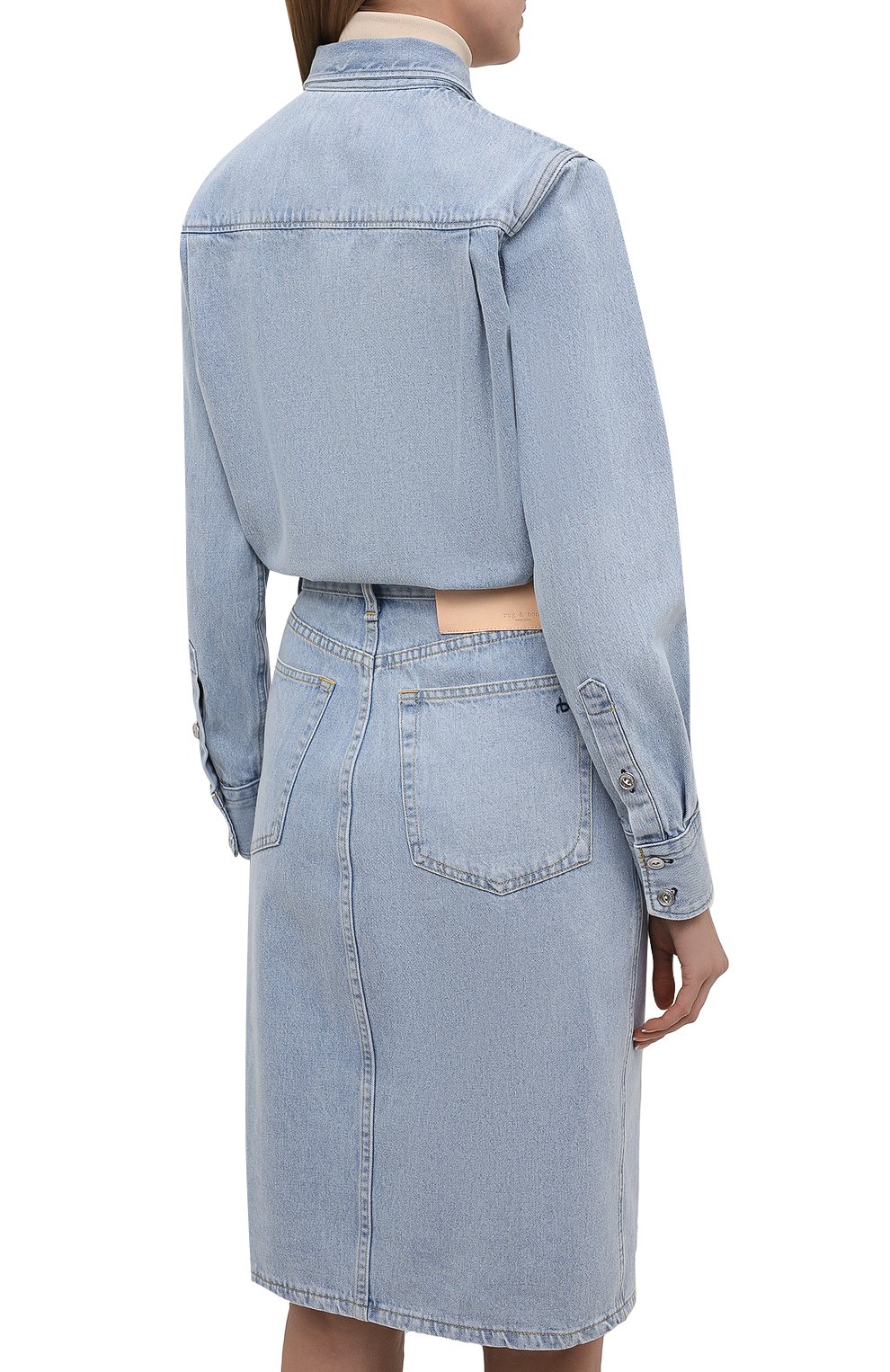 Джинсовое платье RAG AND BONE, арт. WCW20H30014C01, фото 4