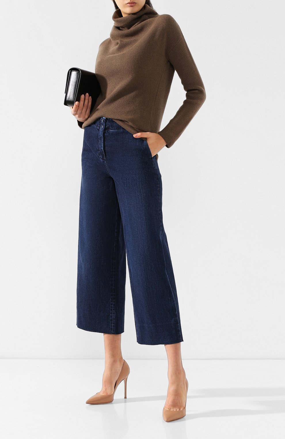 Кашемировый пуловер с высоким воротником LORO PIANA, арт. FAI3311, фото 2