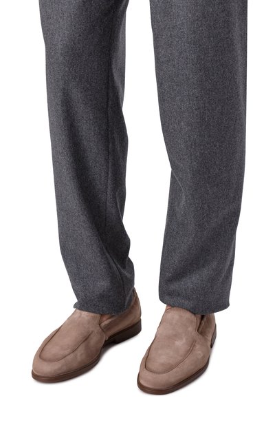 Замшевые лоферы malibu SANTONI, арт. MGAG18829TGRSEAA, фото 3