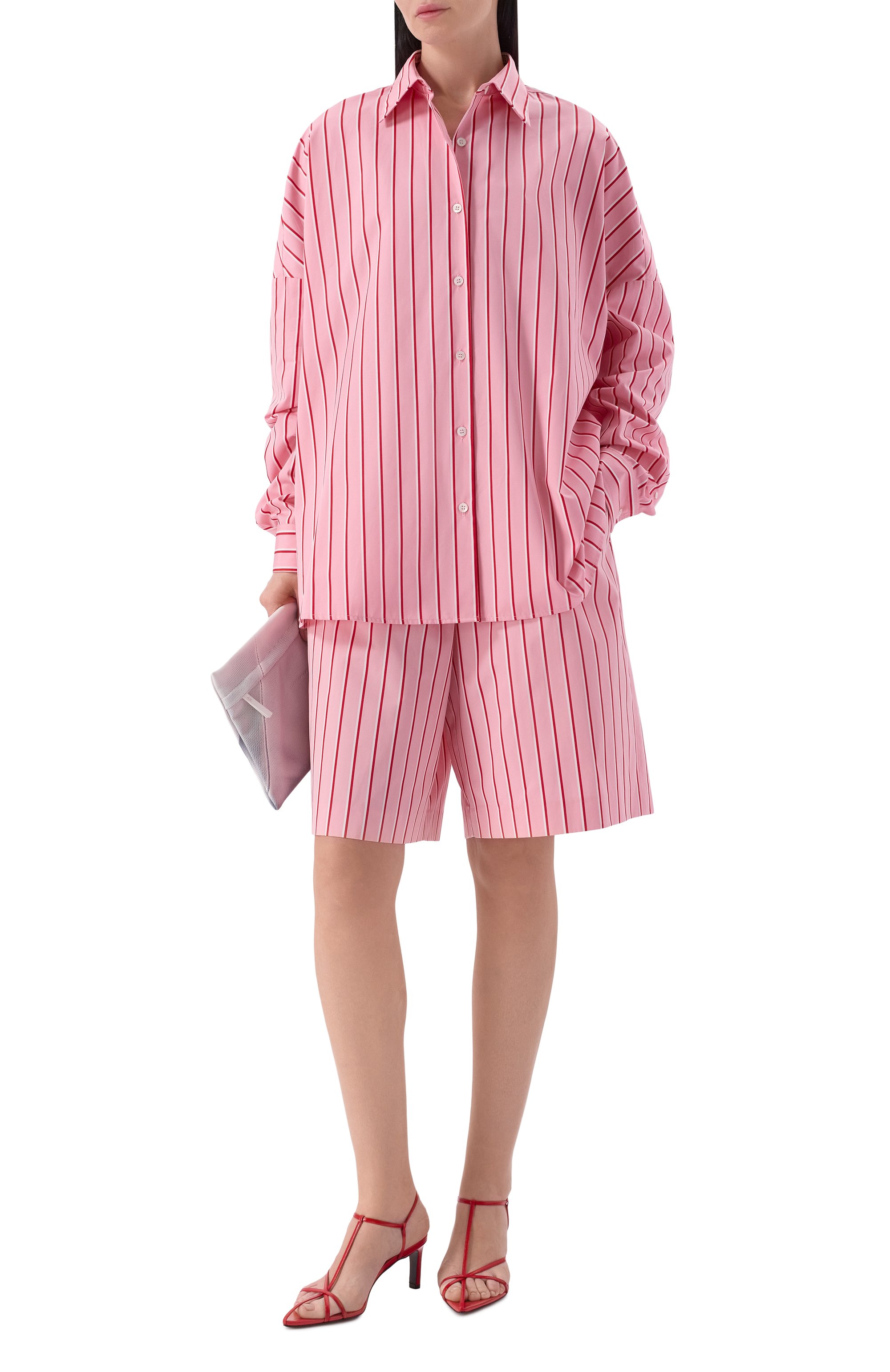 Хлопковая рубашка DRIES VAN NOTEN розового цвета по цене 86500 руб., арт. 010700/3064, фото 2 Хлопковая рубашка DRIES VAN NOTEN, арт. 010700/3064, фото 2