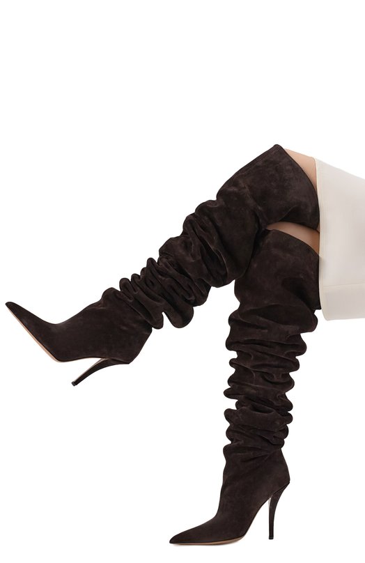 Замшевые ботфорты Jessica 105 Paris Texas PX1796/XV003 Коричневый  PX1796/XV003 Фото 2