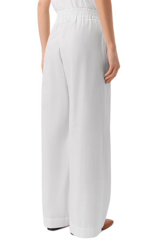 Хлопковые брюки P.A.R.O.S.H. D232445/CANNES Белый  D232445/CANNES Фото 4