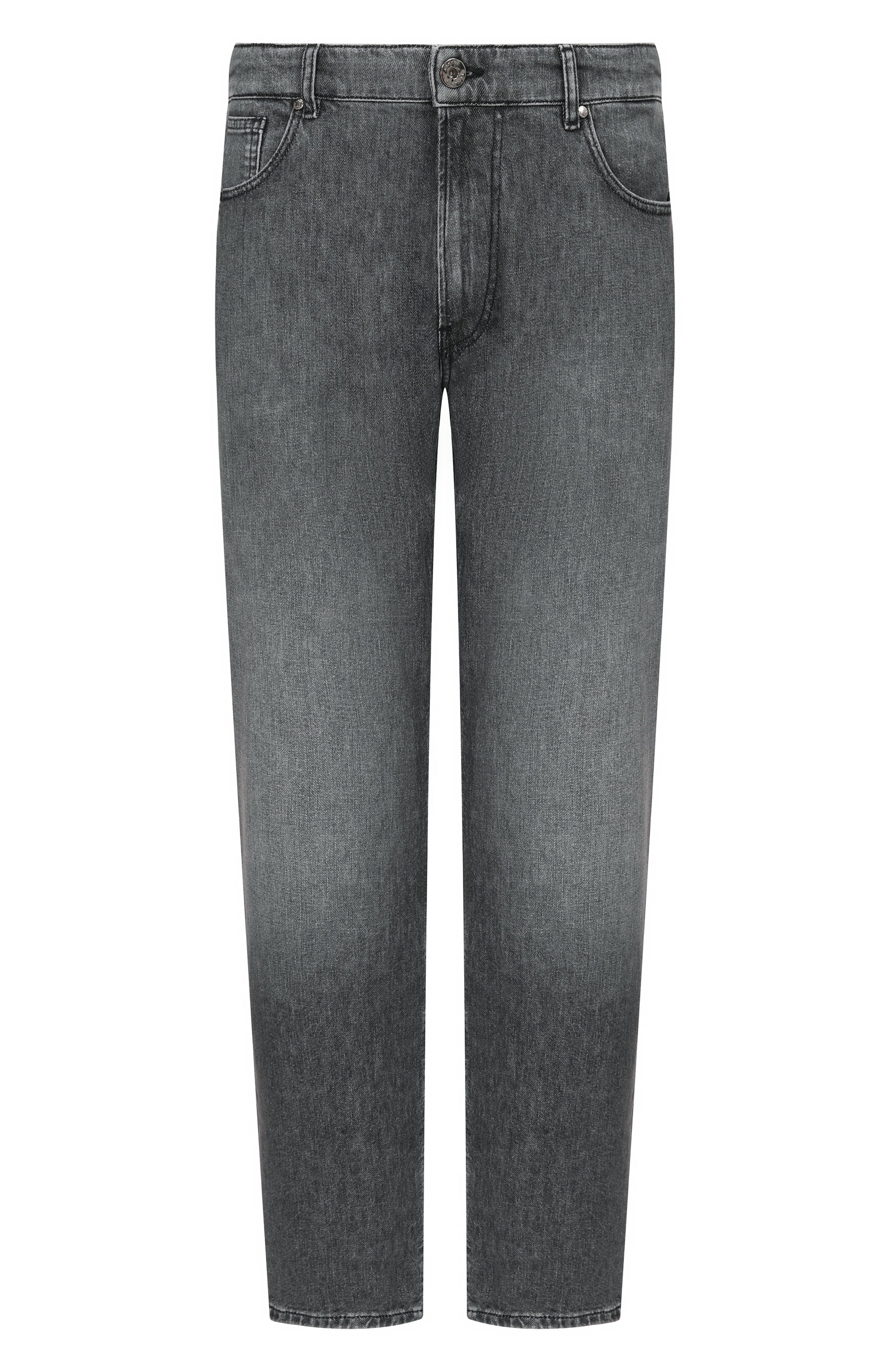 Джинсы ANDREA CAMPAGNA темно-серого цвета по цене 39950 руб., арт. P-380 BLACK USED/CABRA BLACK TRAMA BIANCA, фото 1 Джинсы ANDREA CAMPAGNA, арт. P-380 BLACK USED/CABRA BLACK TRAMA BIANCA, фото 1