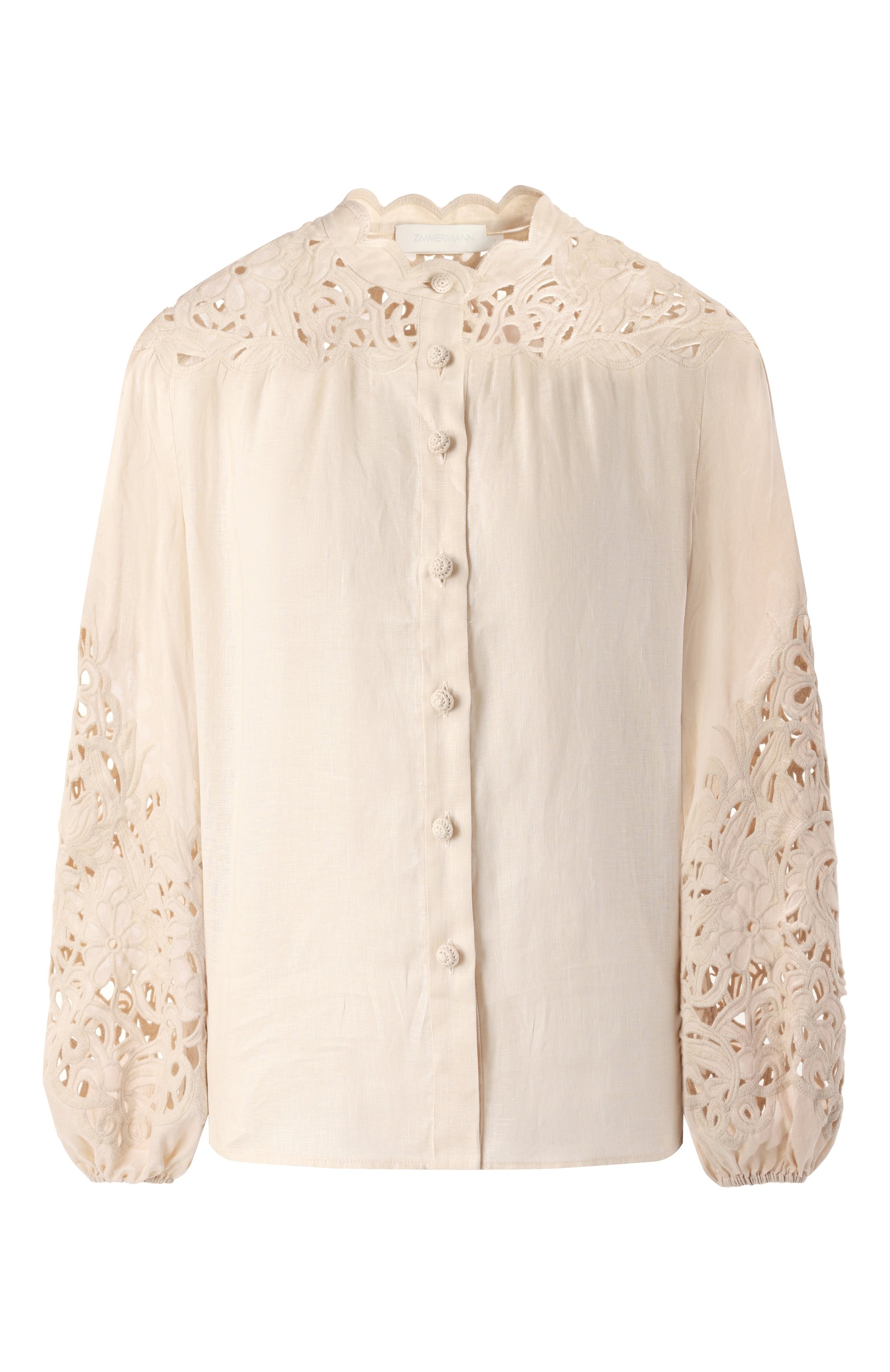Льняная блузка ZIMMERMANN, арт. 1834TRS251, фото 1