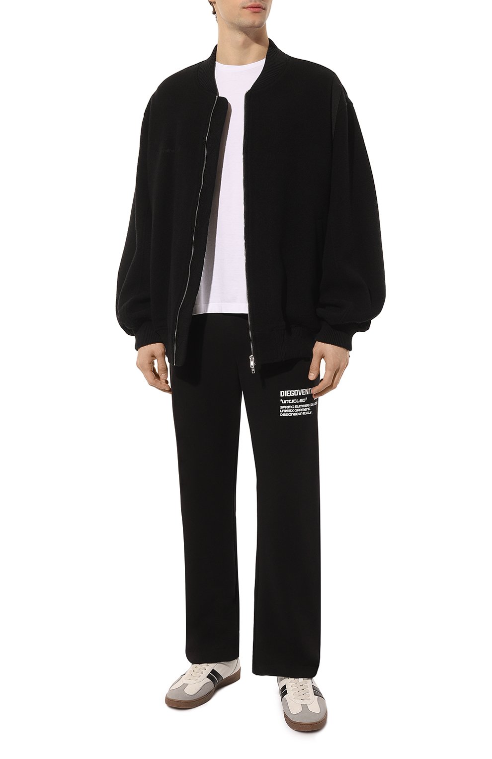 Хлопковые брюки DIEGO VENTURINO черного цвета по цене 31500 руб., арт. D3S4PNTLBASIC2, фото 2 Хлопковые брюки DIEGO VENTURINO, арт. D3S4PNTLBASIC2, фото 2