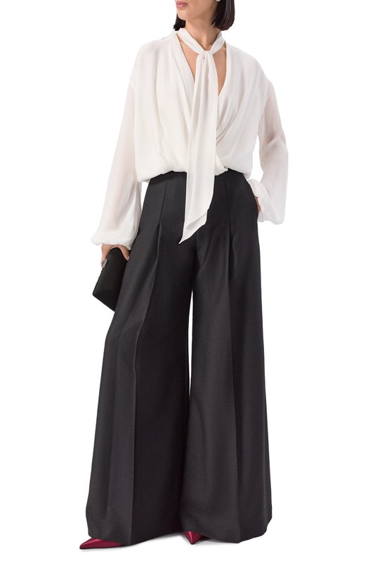 Шерстяные брюки Giambattista Valli 25FWPVCA3181/14STE Чёрный  25FWPVCA3181/14STE Фото 2