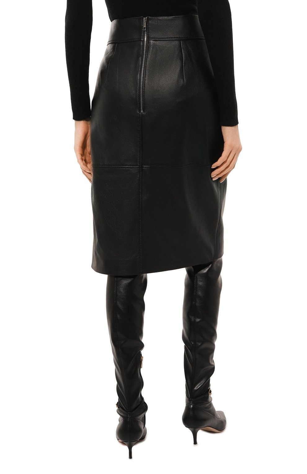 Кожаная юбка BOSS, арт. 50489116, фото 4