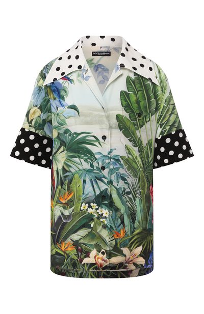Женская шелковая рубашка DOLCE & GABBANA, арт. F5N17T/GDV32