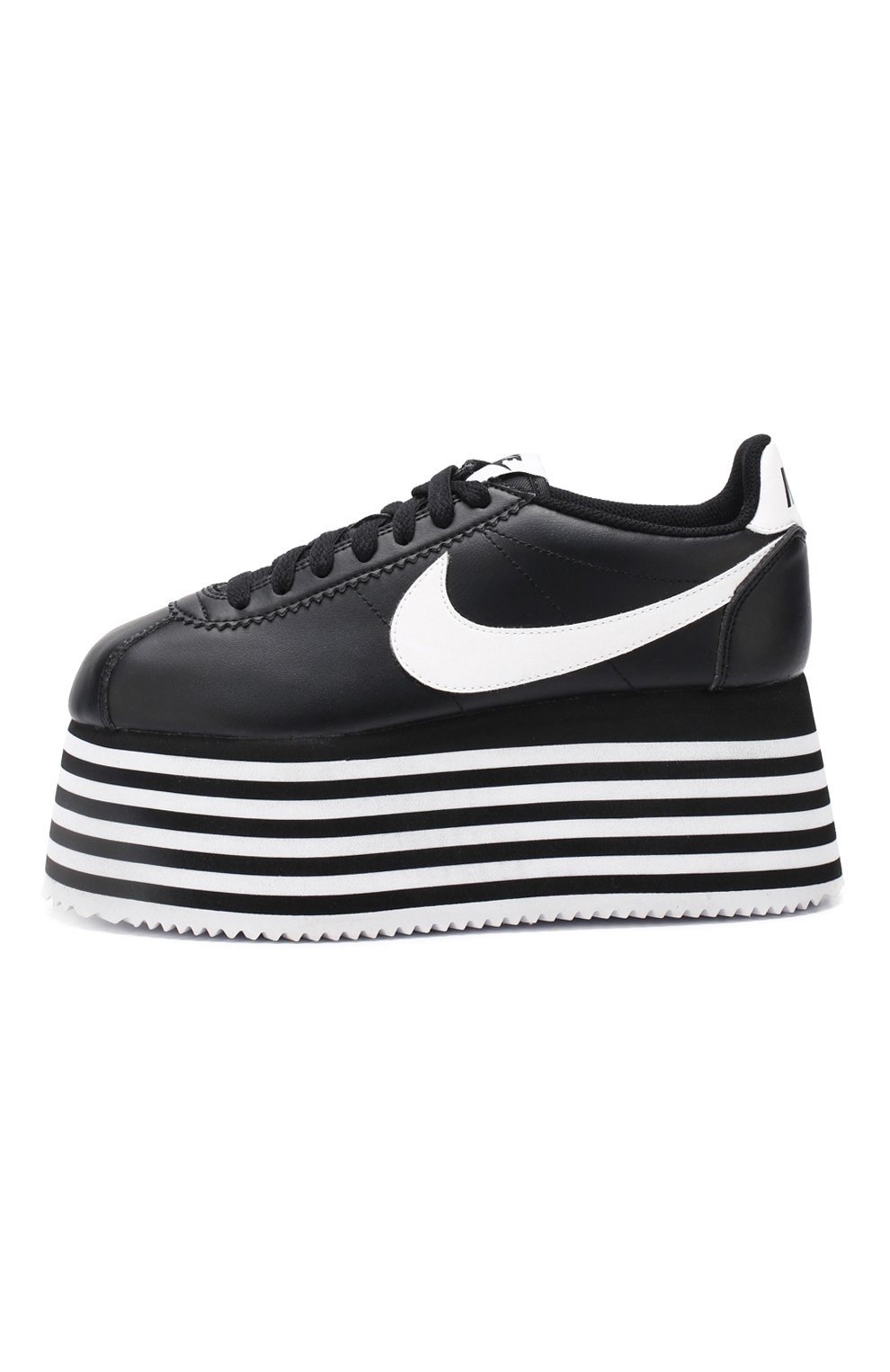 Женские черные кожаные кеды cortez comme des garcons x nike NIKE