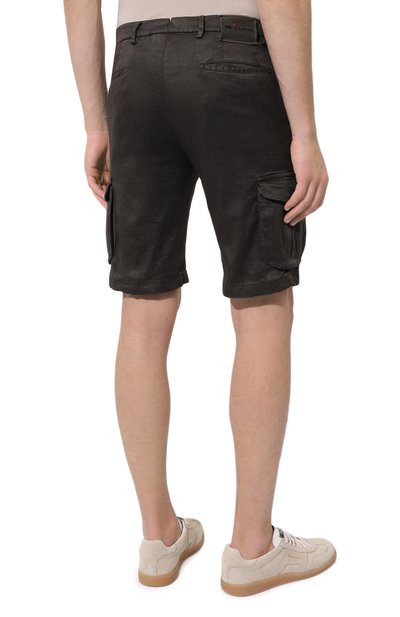 Шорты изо льна и хлопка KITON, арт. UFPPBK0604D, фото 4