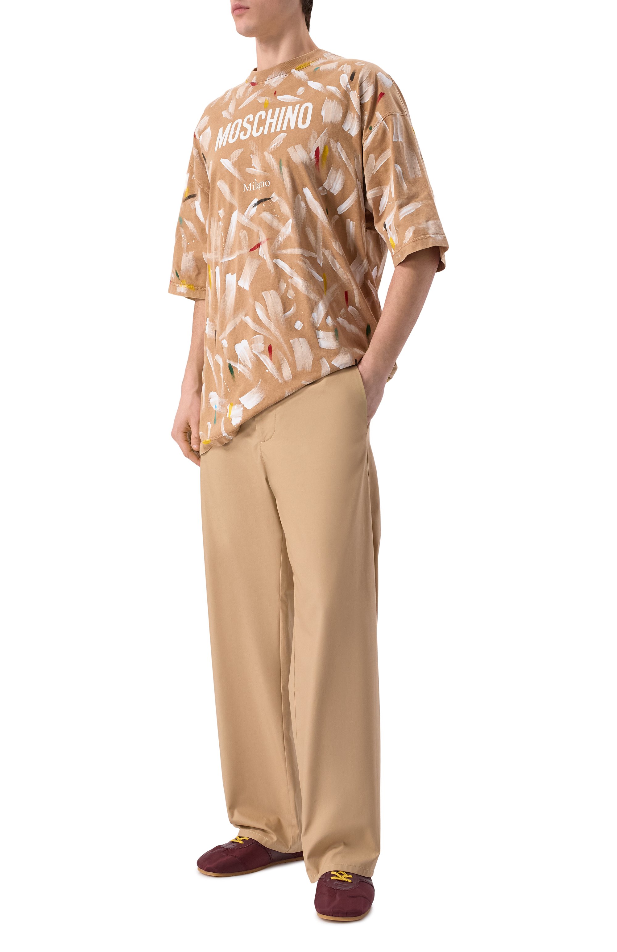 Хлопковые брюки MOSCHINO, арт. A0311/0218, фото 2