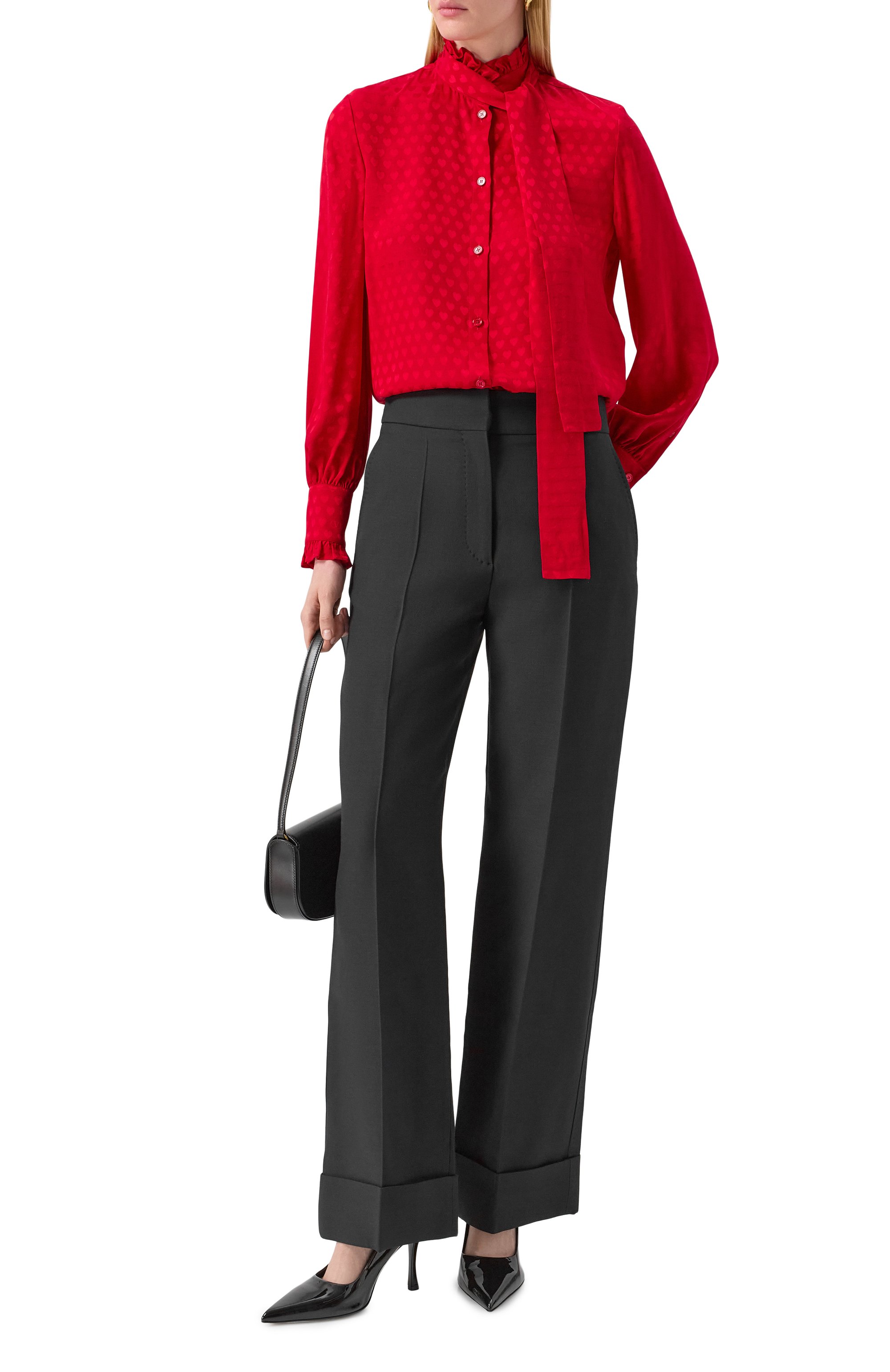 Шелковая блузка VALENTINO, арт. 7B3AB7T89HT, фото 2