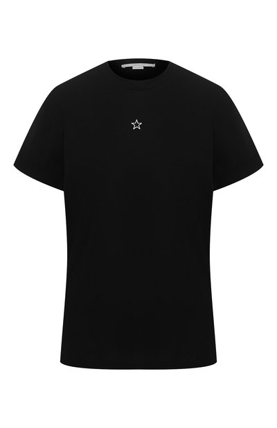Женская хлопковая футболка STELLA MCCARTNEY, арт. 457142/SIW20