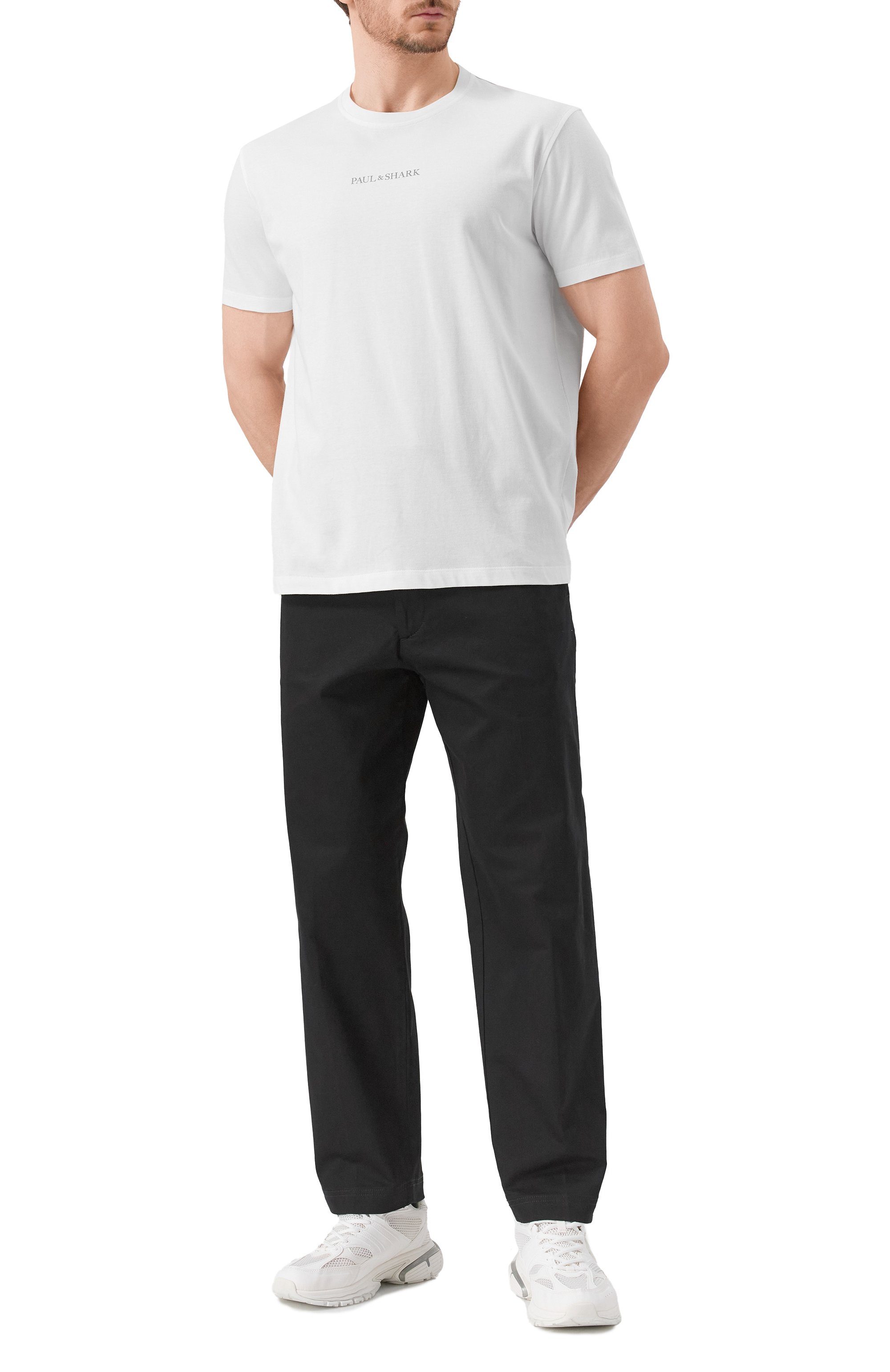 Хлопковая футболка PAUL&SHARK белого цвета по цене 21550 руб., арт. 25411088/XL, фото 2 Хлопковая футболка PAUL&SHARK, арт. 25411088/XL, фото 2