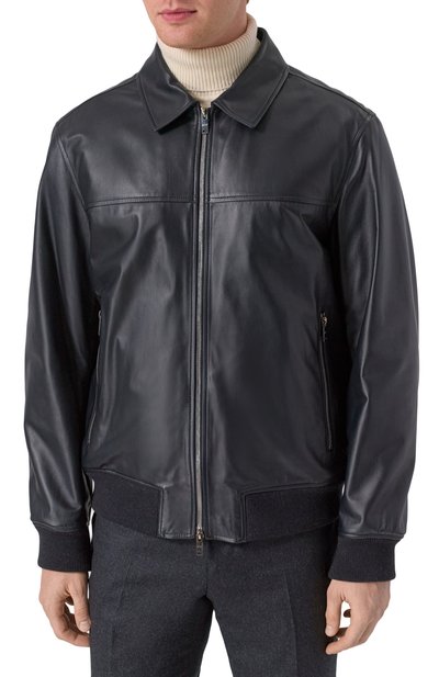 Кожаный бомбер MVST, арт. 53398, фото 3