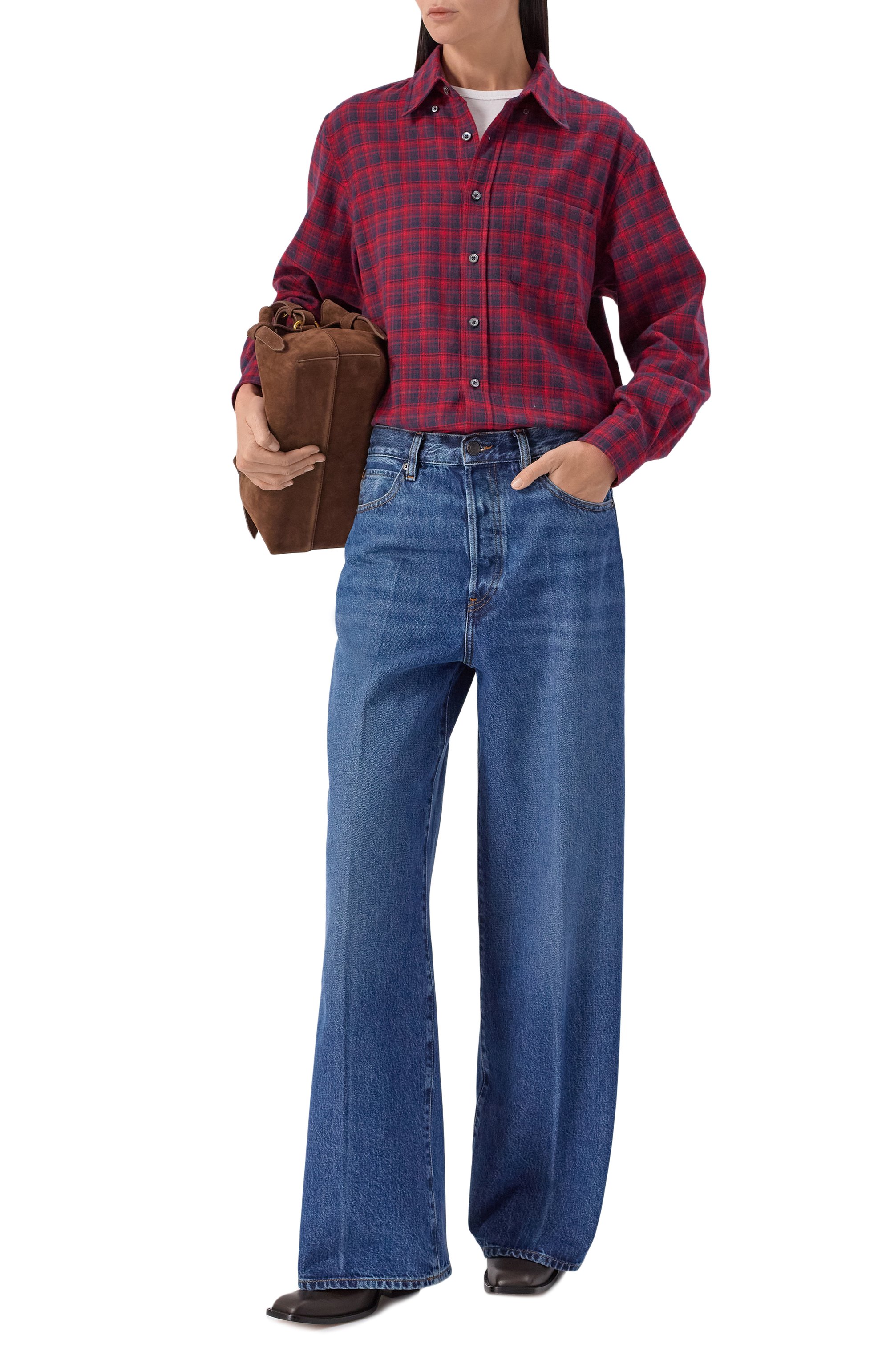 Рубашка из хлопка и вискозы DUNST разноцветного цвета по цене 14300 руб., арт. UDSH5C104R2, фото 2 Рубашка из хлопка и вискозы DUNST, арт. UDSH5C104R2, фото 2