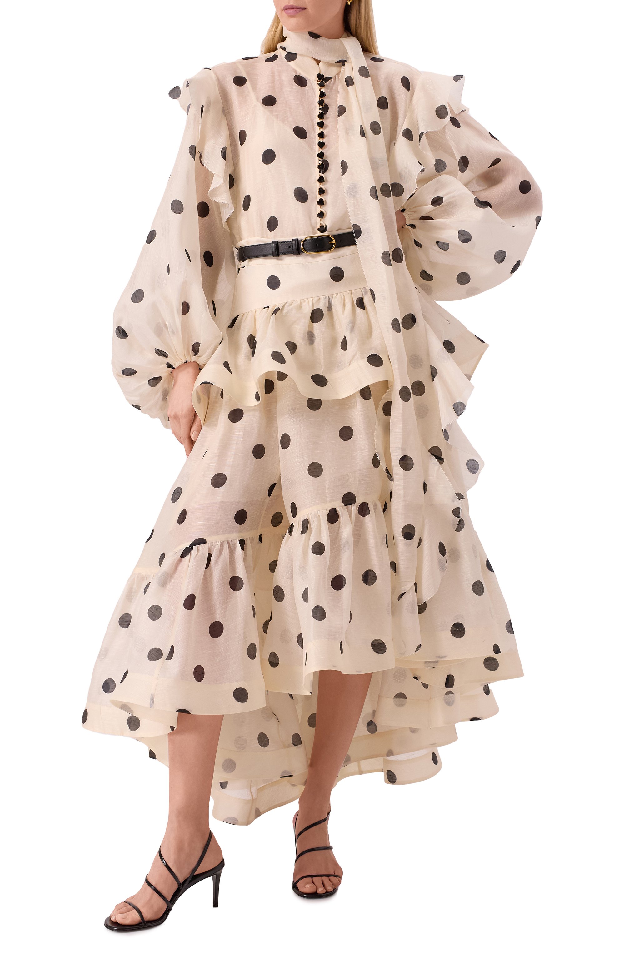 Блузка изо льна и шелка ZIMMERMANN, арт. 2369TR251, фото 2