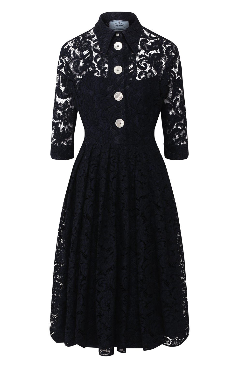Платье из смеси хлопка и вискозы PRADA, арт. P3A94-1SA4-F0008, фото 1