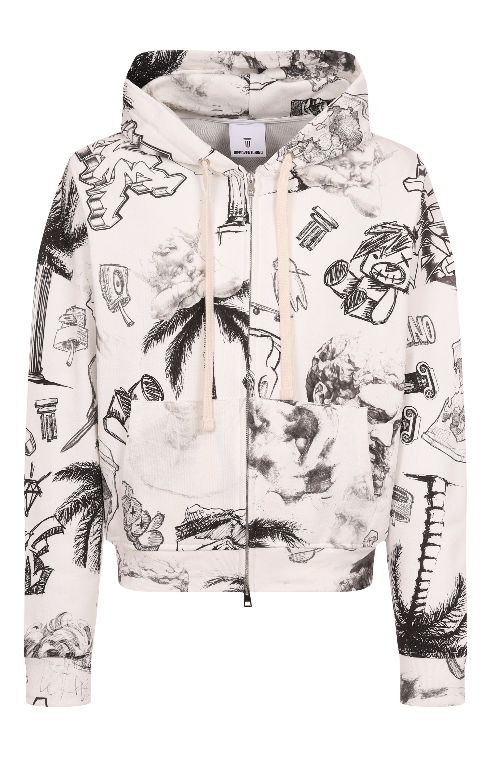 Хлопковая толстовка DIEGO VENTURINO, арт. DVFLZA0, фото 1