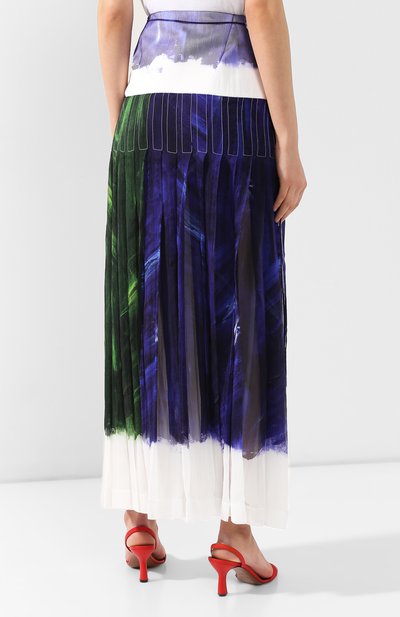 Шелковая юбка VICTORIA BECKHAM, арт. SK LNG 3842 MSS19 PAINTBRUSH CHIFF0N, фото 4