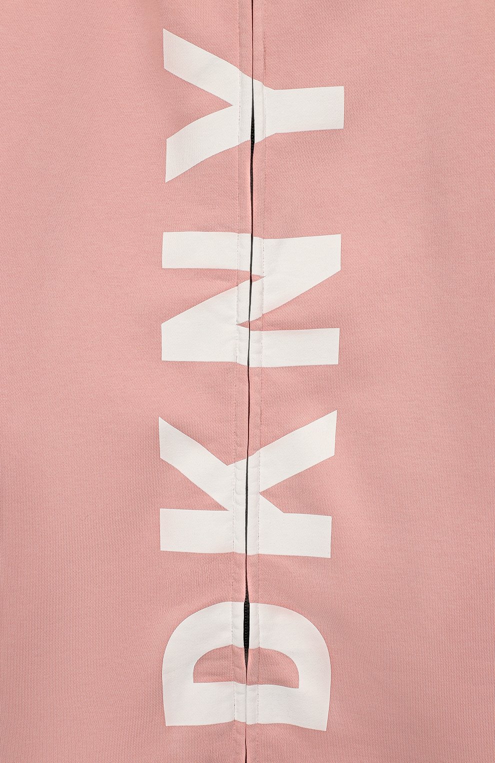 Удлиненная толстовка из хлопка DKNY розового цвета по цене 9840 руб., арт. D35Q36/461 FW19/20, фото 3 Удлиненная толстовка из хлопка DKNY, арт. D35Q36/461 FW19/20, фото 3