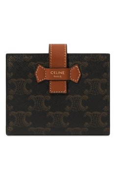 Женские портмоне CELINE коричневого цвета, арт. 10H262DB7 | Фото 1 (Кросс-КТ: другое; Региональные ограничения белый список (Axapta Mercury): RU, Не проставлено; Нос: Не проставлено; Материал: Текстиль)