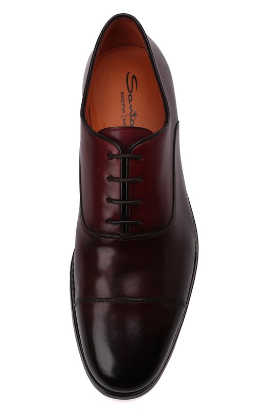 фото Кожаные оксфорды santoni