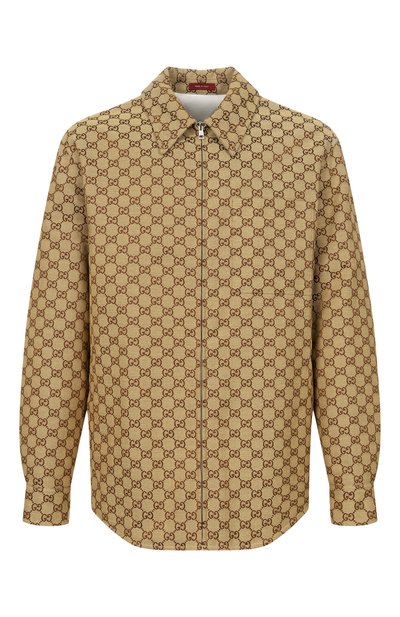 Мужская хлопковая куртка-рубашка GUCCI, арт. 794808/ZAF4S
