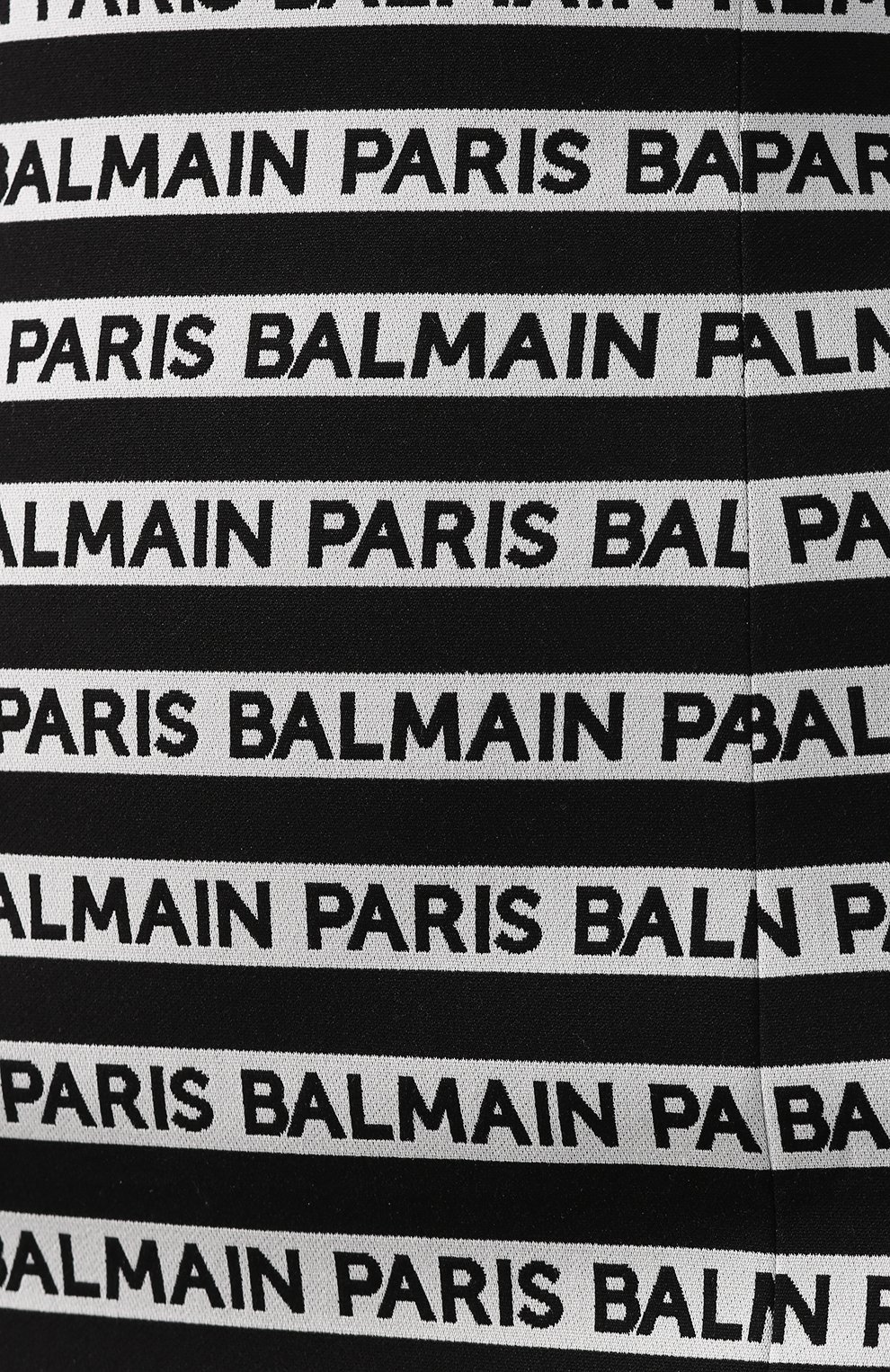 Хлопковая юбка BALMAIN черно-белого цвета по цене 238500 руб., арт. RF14219/C057, фото 5 Хлопковая юбка BALMAIN, арт. RF14219/C057, фото 5