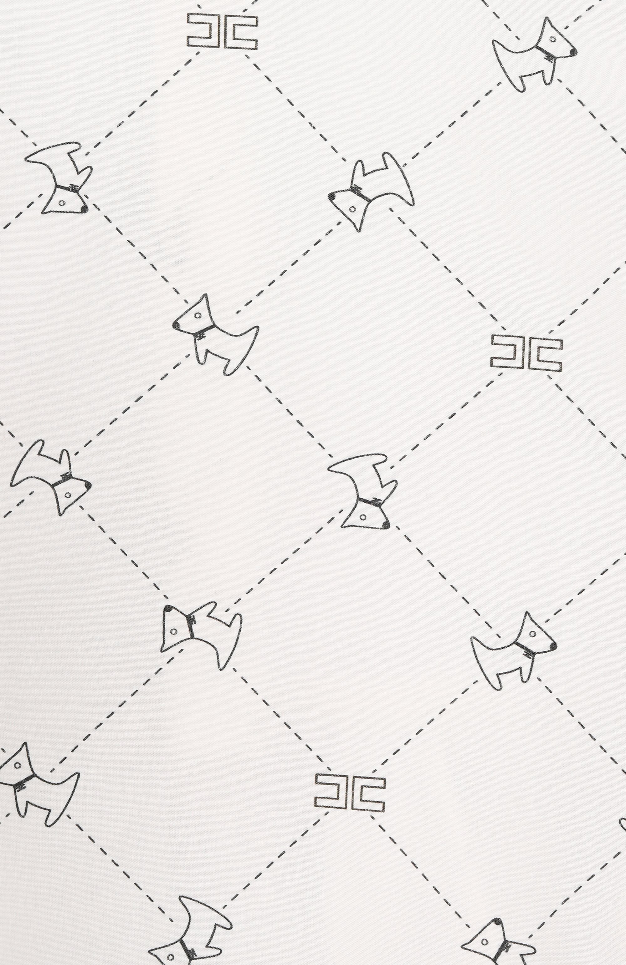 Хлопковое платье ELISABETTA FRANCHI LA MIA BAMBINA молочного цвета по цене 19550 руб., арт. EGAB2020/CAE04, фото 3 Хлопковое платье ELISABETTA FRANCHI LA MIA BAMBINA, арт. EGAB2020/CAE04, фото 3