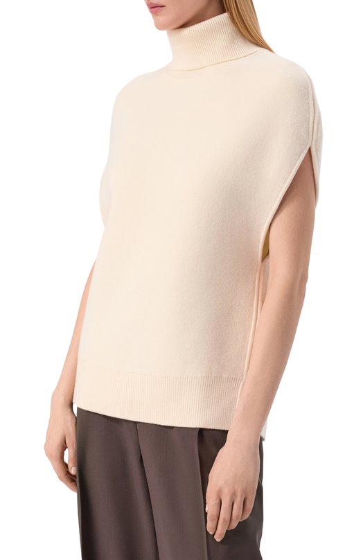 Шерстяной топ TOTEME 261-WRT0573-YA0008 Кремовый  261-WRT0573-YA0008 Фото 3