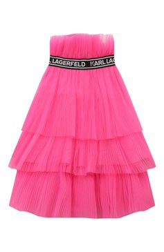 Детская юбка KARL LAGERFELD KIDS фуксия цвета, арт. Z30093 | Фото 2 (Случай: Вечерний; Материал внешний: Синтетический материал; Материал сплава: Проставлено; Нос: Не проставлено; Ростовка одежда: 5 лет | 110 см, 7 лет | 122 см, 9 лет | 134 см, 12 лет | 152 см, 13 - 15 лет | 158 см)