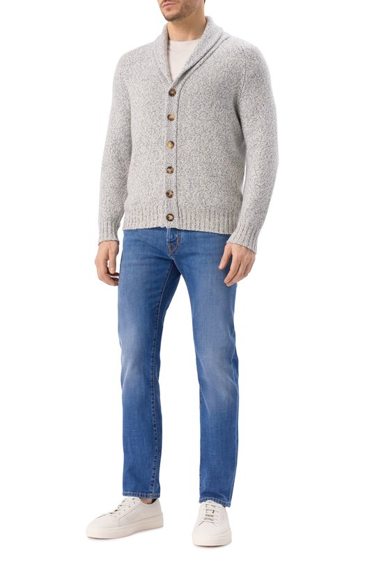 Кашемировый кардиган Brunello Cucinelli MSA504916 Кремовый  MSA504916 Фото 2