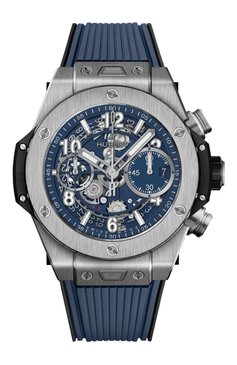 Мужские часы unico titanium blue HUBLOT бесцветного цвета, арт. 441.NX.5171.RX | Фото 1 (Механизм: Автомат; Ре�гиональные ограничения белый список (Axapta Mercury): Не проставлено; Материал корпуса: Титан; Нос: Не проставлено; Цвет циферблата: Синий)