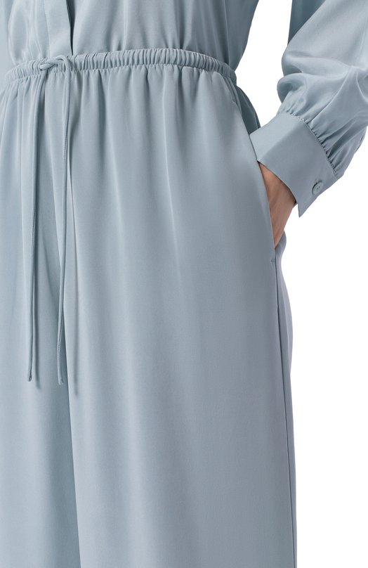 Шелковые брюки 12 STOREEZ 136851 Голубой  136851 Фото 5