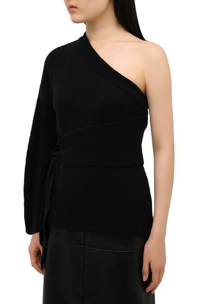 Свитер NANUSHKA черного цвета по цене 42400 руб., арт. CLET0_0FF BLACK_PILLED W00L KNIT, фото 3 Свитер NANUSHKA, арт. CLET0_0FF BLACK_PILLED W00L KNIT, фото 3