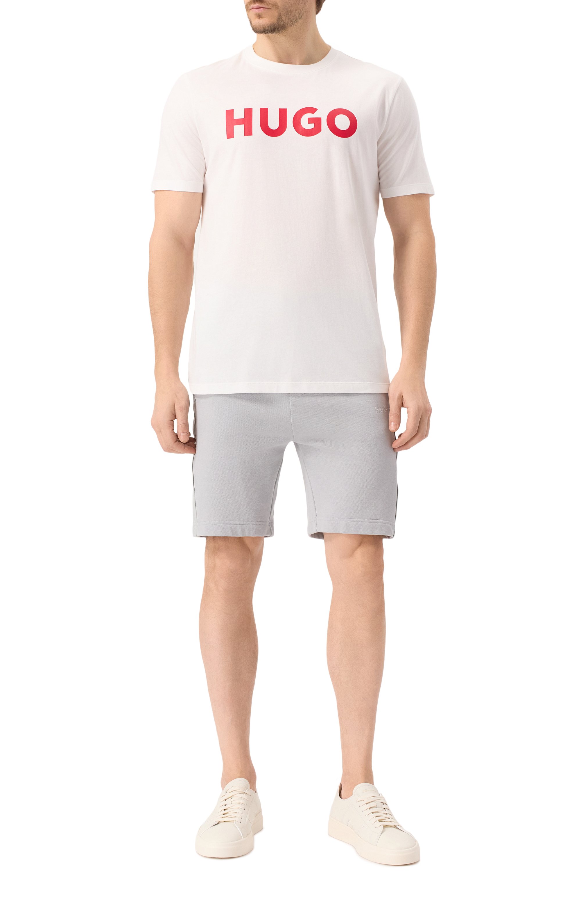 Хлопковая футболка HUGO, арт. 50467556, фото 2