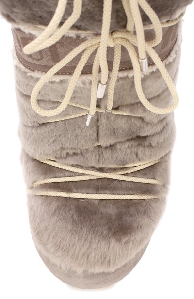 Замшевые сапоги yves salomon x moon boot YVES SALOMON, арт. 20WAC703XXMERL, фото 5