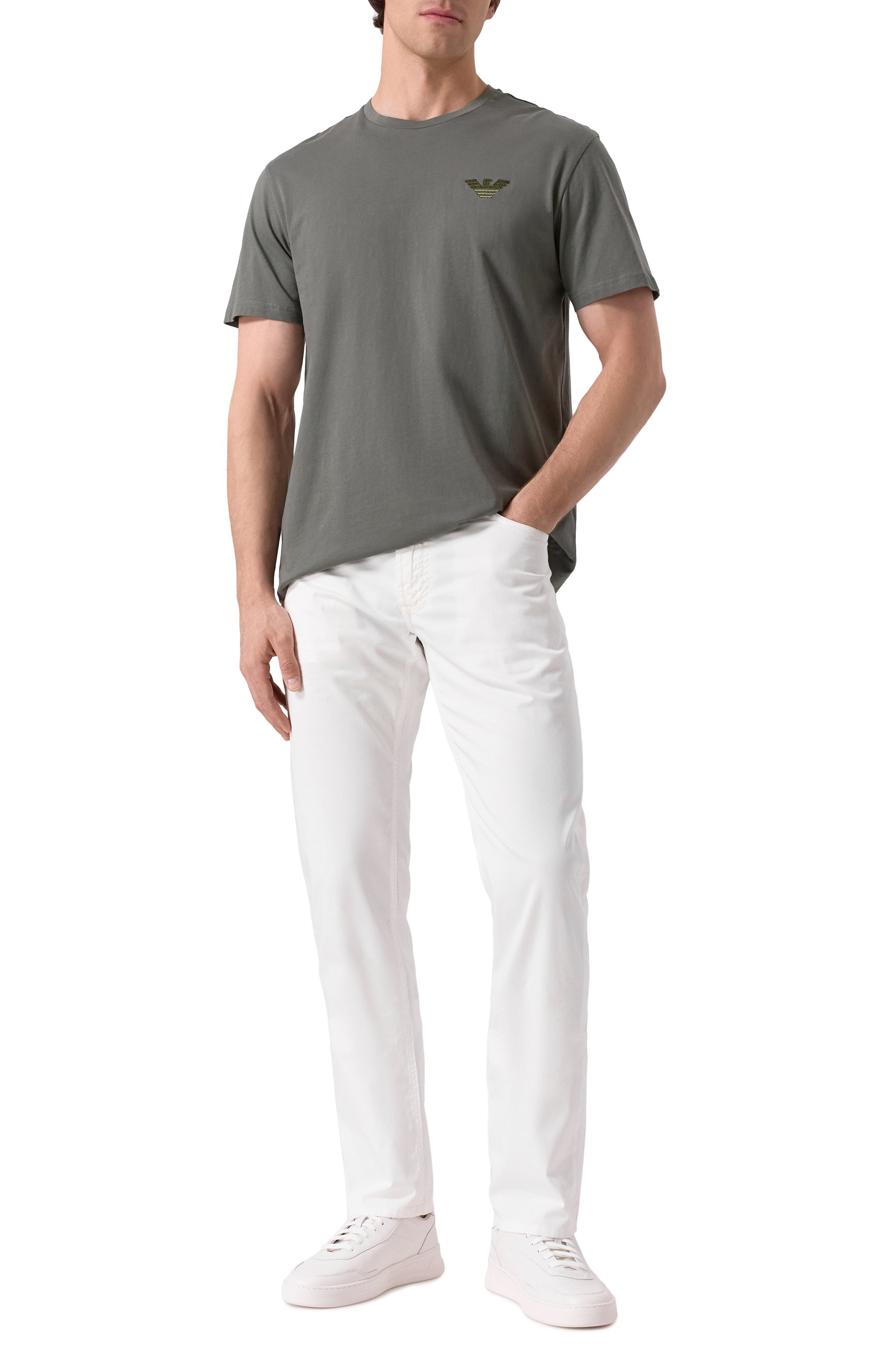 Хлопковая футболка EMPORIO ARMANI, арт. EM000574/AF12334, фото 2