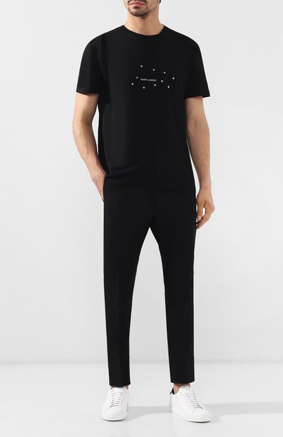 Хлопковая футболка SAINT LAURENT, арт. 577087/YBJF2, фото 2
