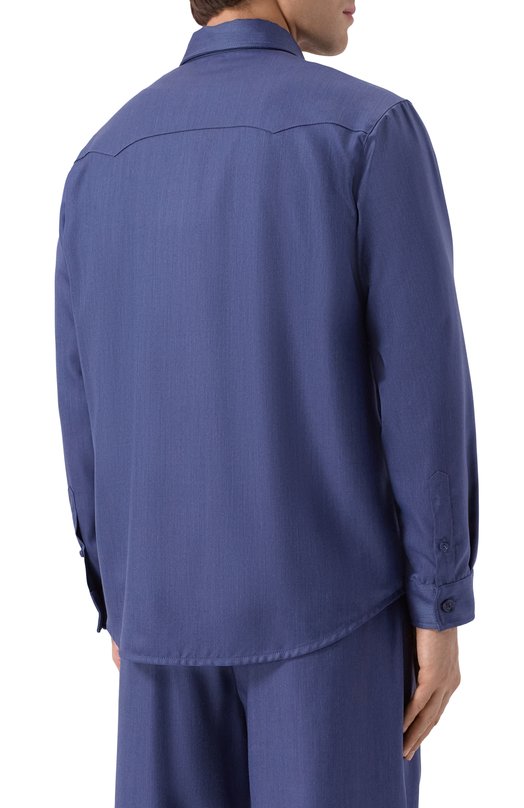Кашемировая рубашка MVST M25.1PM.B002 Синий  M25.1PM.B002 Фото 4