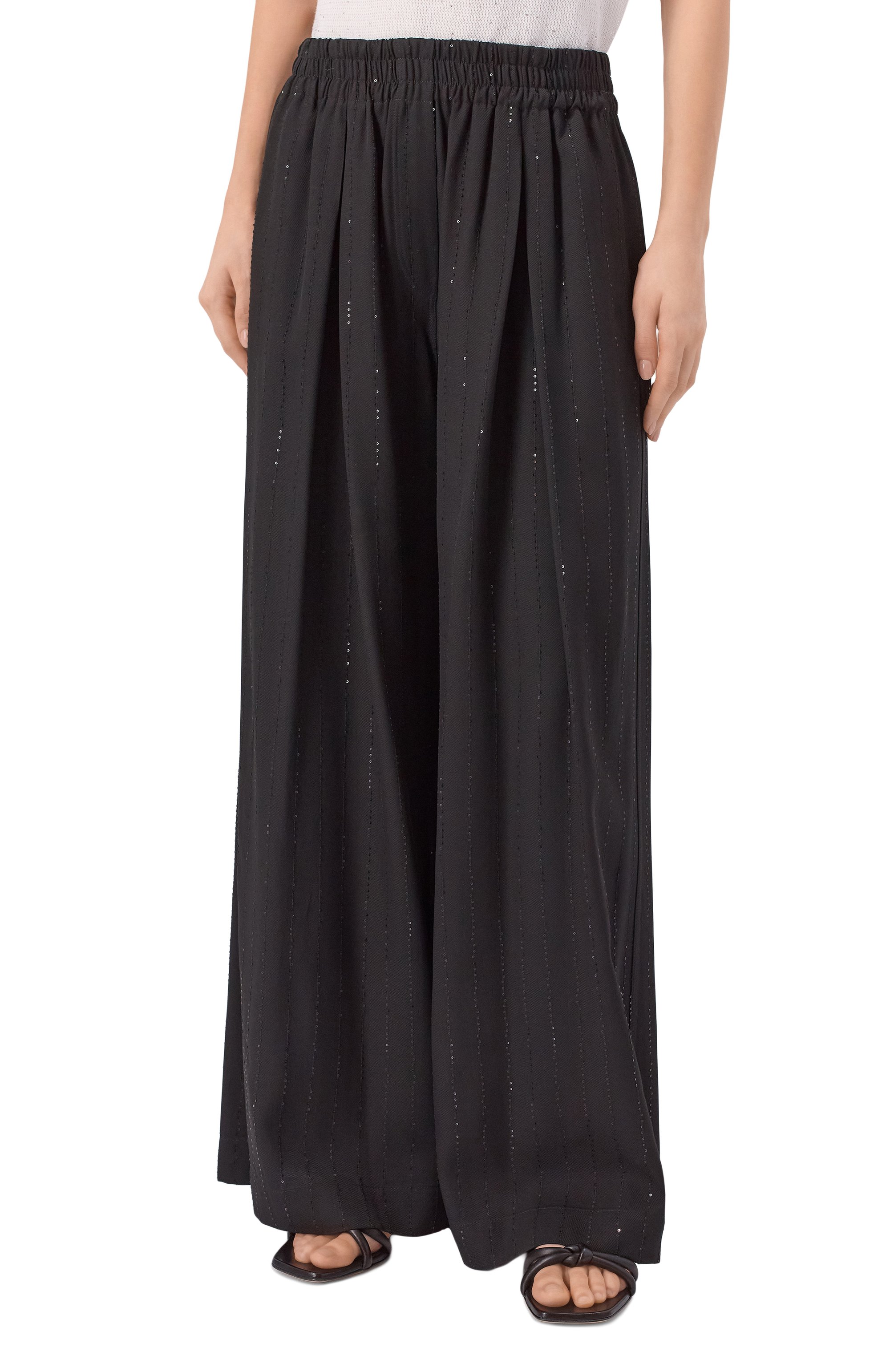 Брюки из вискозы BRUNELLO CUCINELLI, арт. ML594HX699, фото 3