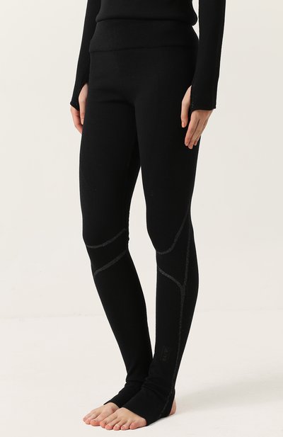 Однотонные легинсы фактурной вязки Y-3, арт. BK0850, фото 3
