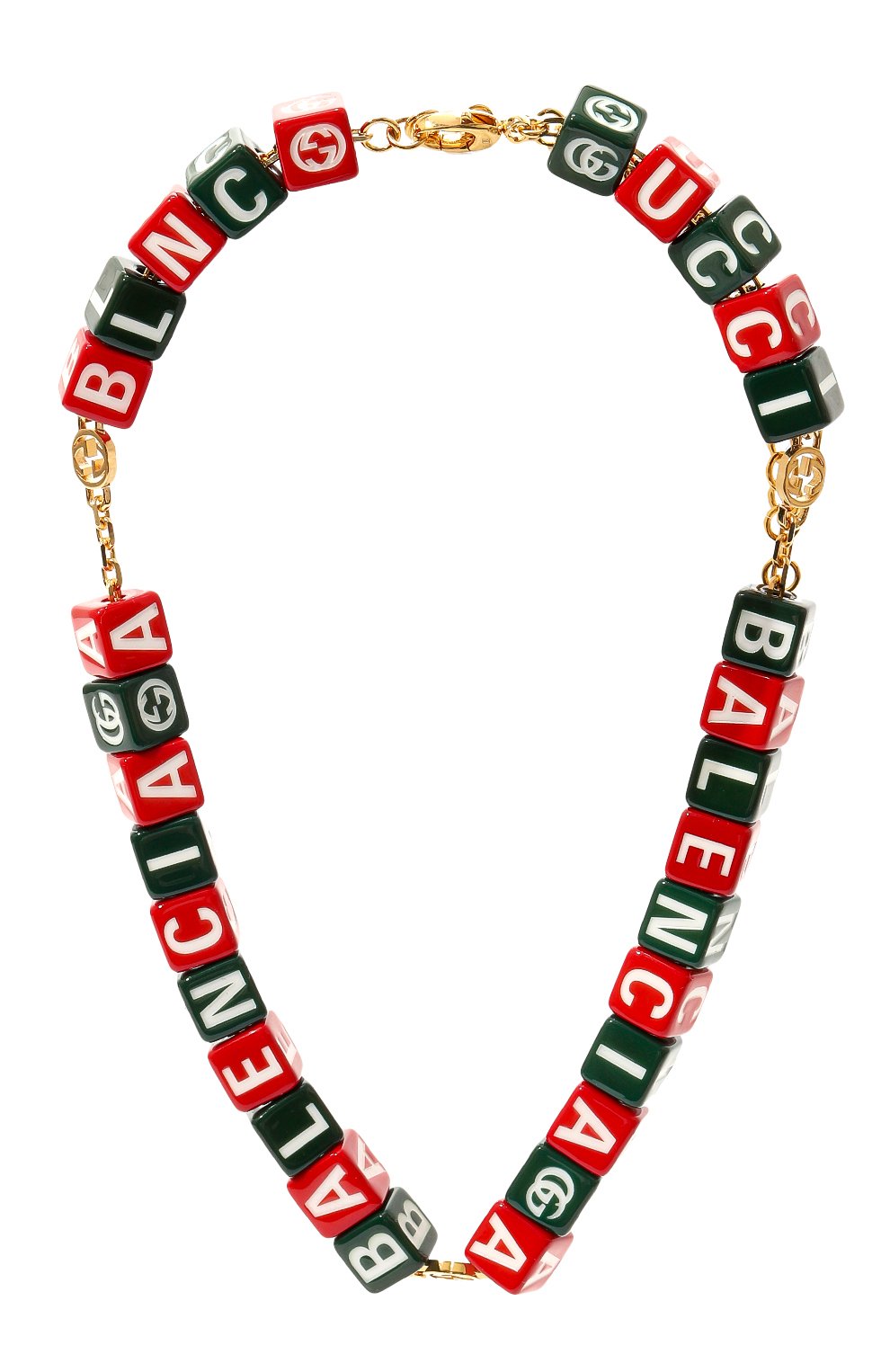 Колье gucci x balenciaga GUCCI разноцветного цвета по цене 128160 руб., арт. 677088 I12R2, фото 1 Колье gucci x balenciaga GUCCI, арт. 677088 I12R2, фото 1