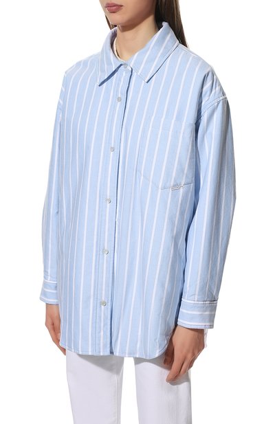 Хлопковая куртка ALEXANDERWANG.T голубого цвета по цене 59950 руб., арт. 4WC1222055, фото 3 Хлопковая куртка ALEXANDERWANG.T, арт. 4WC1222055, фото 3