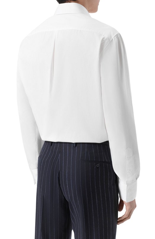 Хлопковая сорочка Brunello Cucinelli MBUC40028 Белый  MBUC40028 Фото 4