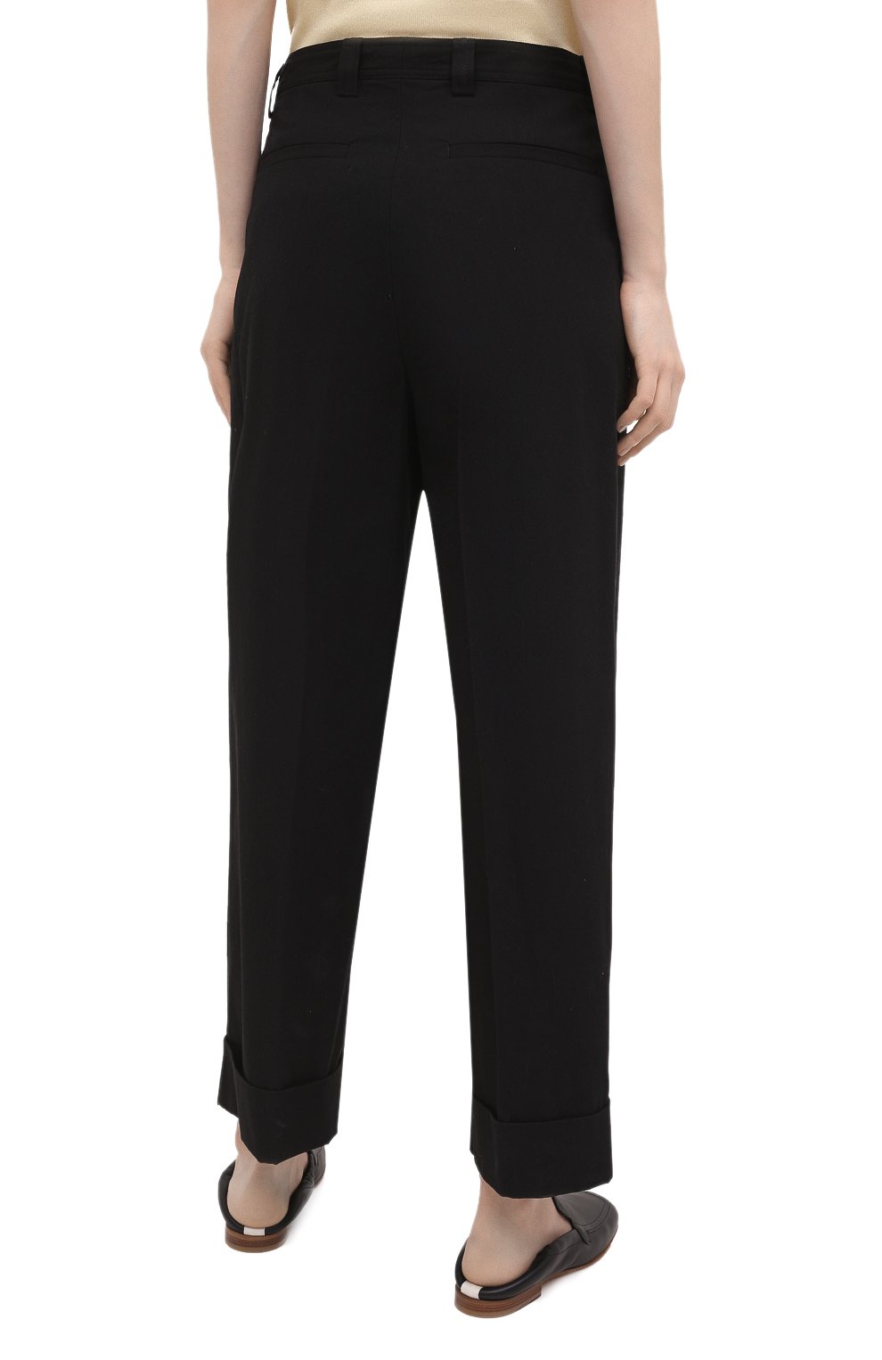 Брюки из хлопка и вискозы DRIES VAN NOTEN, арт. 211-10903-2109, фото 4