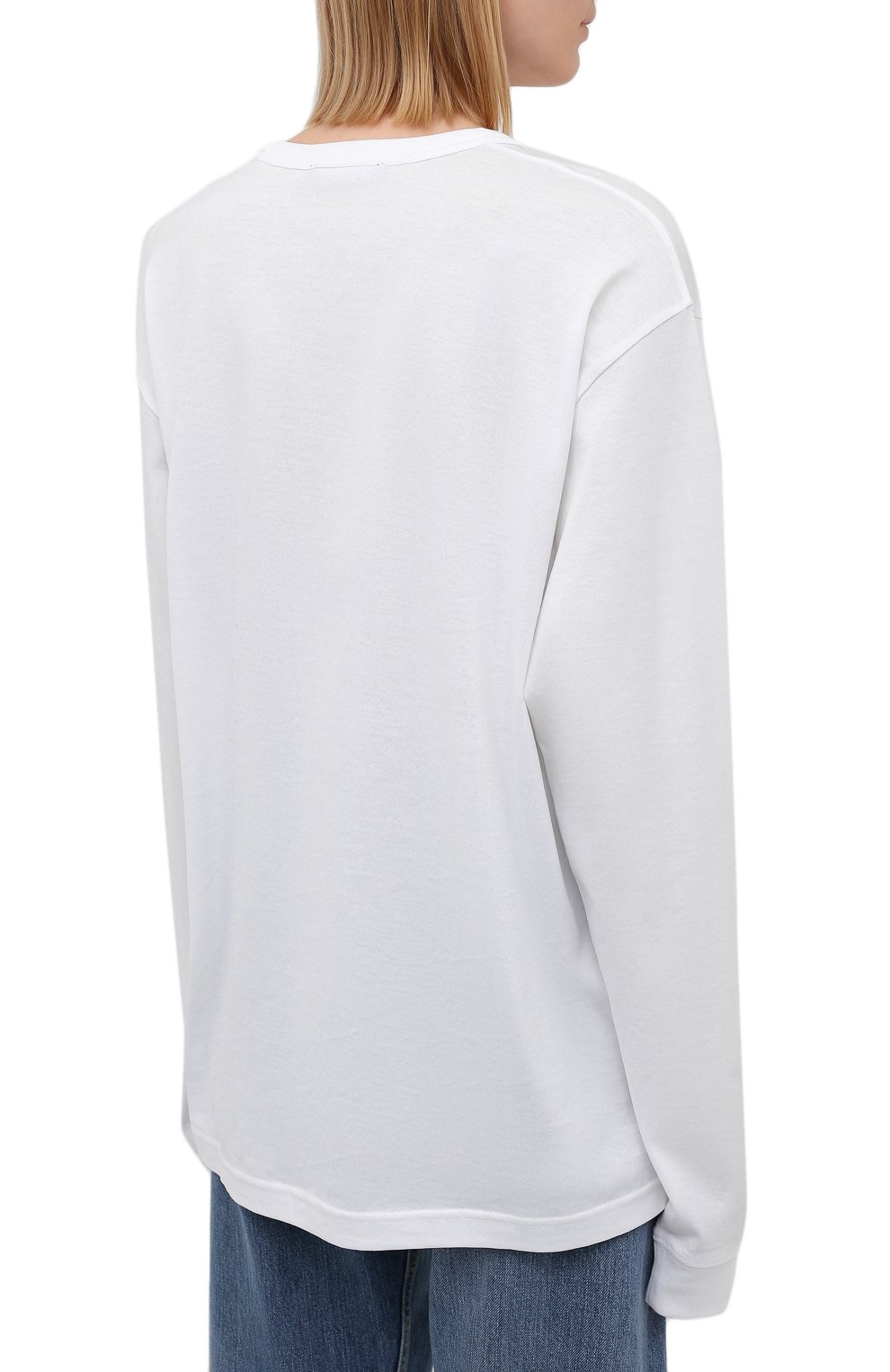 Хлопковый лонгслив ACNE STUDIOS, арт. CL0115/W, фото 4