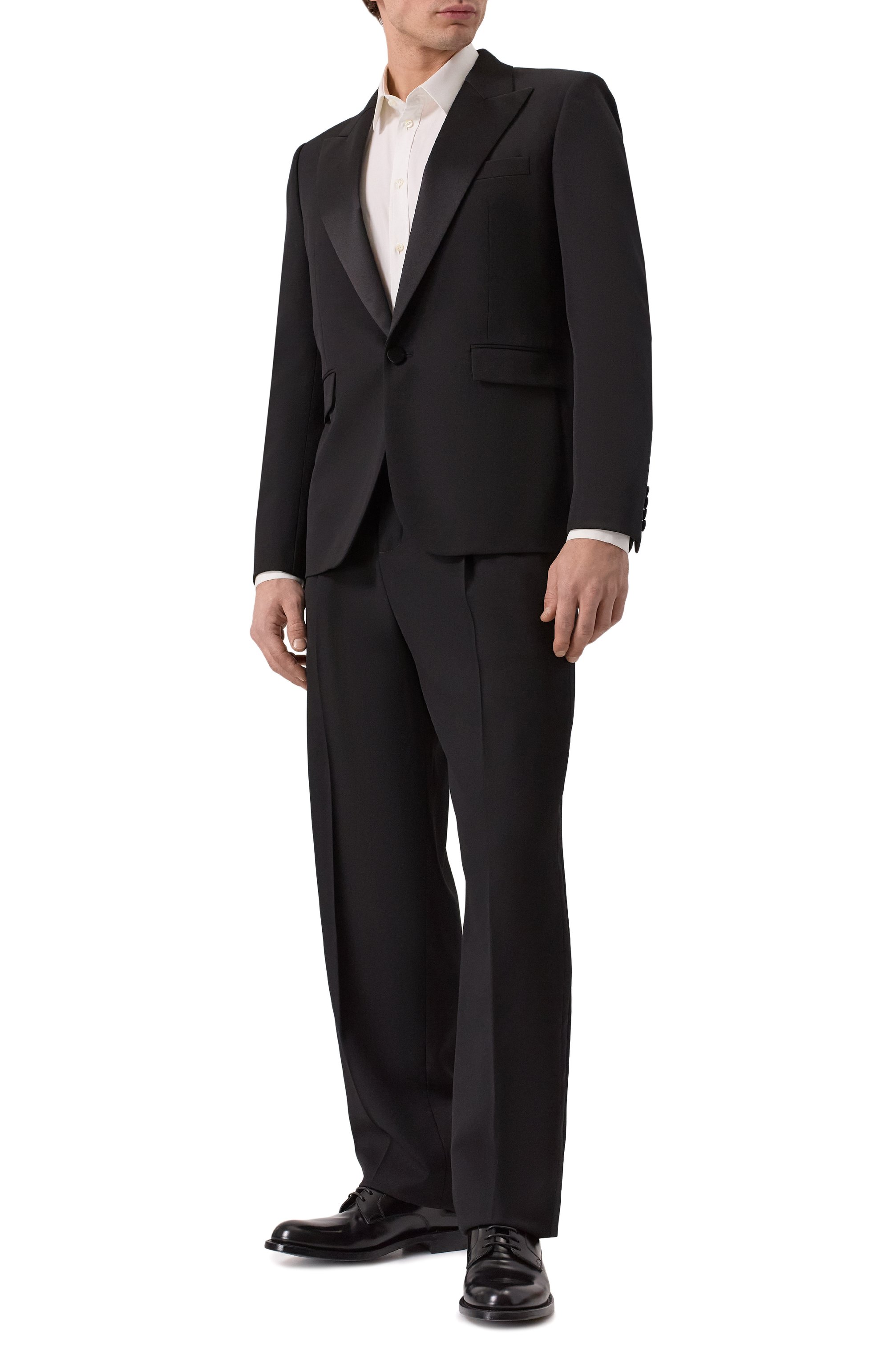 Шерстяные брюки SAINT LAURENT, арт. 821988/Y512W, фото 2